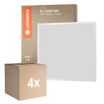 Confezione Multipack 4x Ledvance Pannello a LED Compatto Aluminium Bianca 33W 3630lm - 840 Bianco Freddo | 60x60cm - UGR < 19