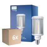 Confezione Multipack 6x Philips TrueForce LED E27 HPL Chiara 21W 3000lm 360D - 840 Bianco Freddo | Sostitua 50W