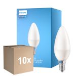 Confezione Multipack 10x Philips Corepro LED Candela E14 Ghiaccio 7W 806lm - 840 Bianco Freddo | Sostitutiva 60W