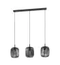 Eglo Luce Pendente Romazzina Acciaio Nero | IP20 - Adatto per 3x E27 