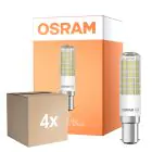 Confezione Multipack 4x Osram Special T Slim LED B15d Chiara 6.5W 806lm - 827 Bianco Molto Caldo | Sostitutiva 60W