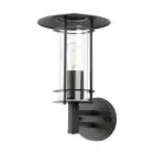 Eglo Luce Da Parete Lisio 1 Acciaio Inossidabile Nero | IP44 - Adatto per 1x E27