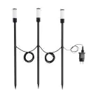 Confezione Multipack 3x Eglo Punta Luce Zancaro Aluminium Nero 1W 130lm - 830 Luce Calda -  | IP44