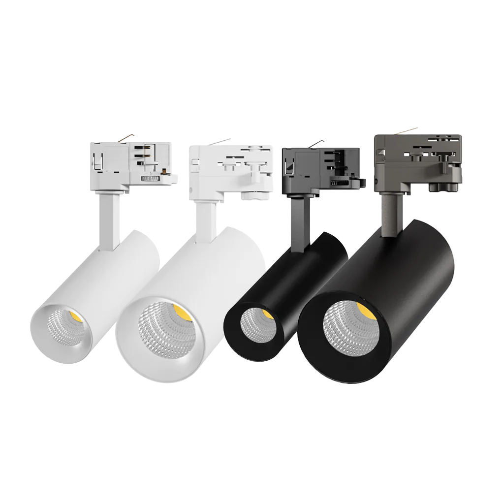 Faretto Noxion Ecowhite bianco e nero Faretto Noxion Ecowhite bianco e nero in diverse dimensioni